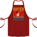 Guitar Dad Like a Normal Dad Fathers Day Cotton Apron 100% Organic Maroon