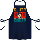 Guitar Dad Like a Normal Dad Fathers Day Cotton Apron 100% Organic Navy Blue