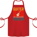 Guitar Dad Like a Normal Dad Fathers Day Cotton Apron 100% Organic Red