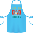 Guitar Dad Like a Normal Dad Fathers Day Cotton Apron 100% Organic Turquoise