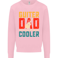 Guitar Dad Like a Normal Dad Fathers Day Kids Sweatshirt Jumper Light Pink