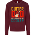 Guitar Dad Like a Normal Dad Fathers Day Kids Sweatshirt Jumper Maroon