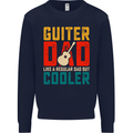 Guitar Dad Like a Normal Dad Fathers Day Kids Sweatshirt Jumper Navy Blue