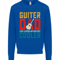 Guitar Dad Like a Normal Dad Fathers Day Kids Sweatshirt Jumper Royal Blue