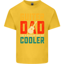 Guitar Dad Like a Normal Dad Fathers Day Kids T-Shirt Childrens Yellow