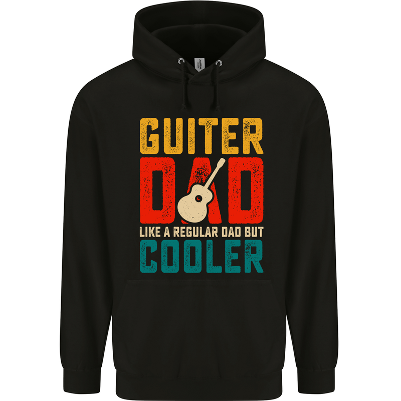 Guitar Dad Like a Normal Dad Fathers Day Mens 80% Cotton Hoodie Black