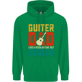 Guitar Dad Like a Normal Dad Fathers Day Mens 80% Cotton Hoodie Irish Green