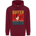 Guitar Dad Like a Normal Dad Fathers Day Mens 80% Cotton Hoodie Maroon