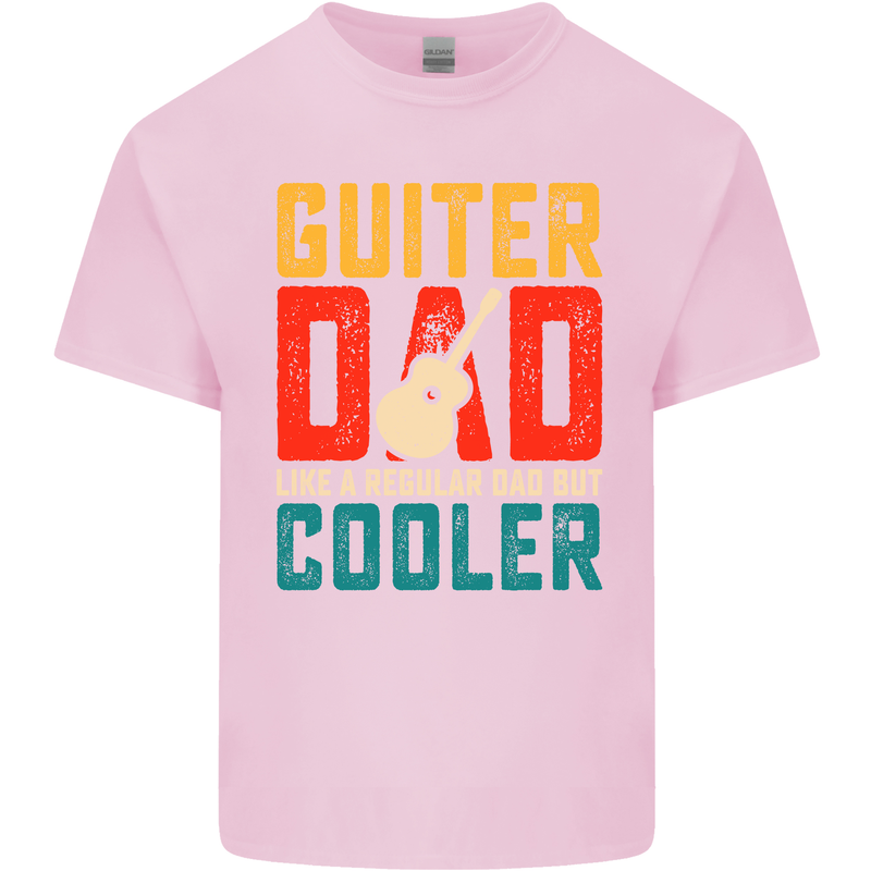 Guitar Dad Like a Normal Dad Fathers Day Mens Cotton T-Shirt Tee Top Light Pink