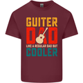 Guitar Dad Like a Normal Dad Fathers Day Mens Cotton T-Shirt Tee Top Maroon