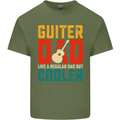 Guitar Dad Like a Normal Dad Fathers Day Mens Cotton T-Shirt Tee Top Military Green