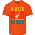 Guitar Dad Like a Normal Dad Fathers Day Mens Cotton T-Shirt Tee Top Orange