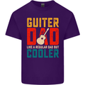 Guitar Dad Like a Normal Dad Fathers Day Mens Cotton T-Shirt Tee Top Purple