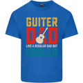 Guitar Dad Like a Normal Dad Fathers Day Mens Cotton T-Shirt Tee Top Royal Blue