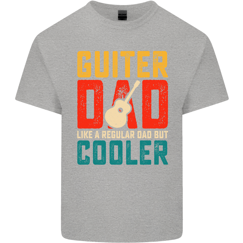 Guitar Dad Like a Normal Dad Fathers Day Mens Cotton T-Shirt Tee Top Sports Grey