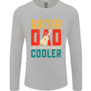 Guitar Dad Like a Normal Dad Fathers Day Mens Long Sleeve T-Shirt Sports Grey