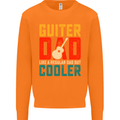 Guitar Dad Like a Normal Dad Fathers Day Mens Sweatshirt Jumper Orange