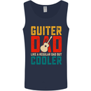 Guitar Dad Like a Normal Dad Fathers Day Mens Vest Tank Top Navy Blue