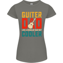 Guitar Dad Like a Normal Dad Fathers Day Womens Petite Cut T-Shirt Charcoal