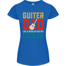 Guitar Dad Like a Normal Dad Fathers Day Womens Petite Cut T-Shirt Royal Blue