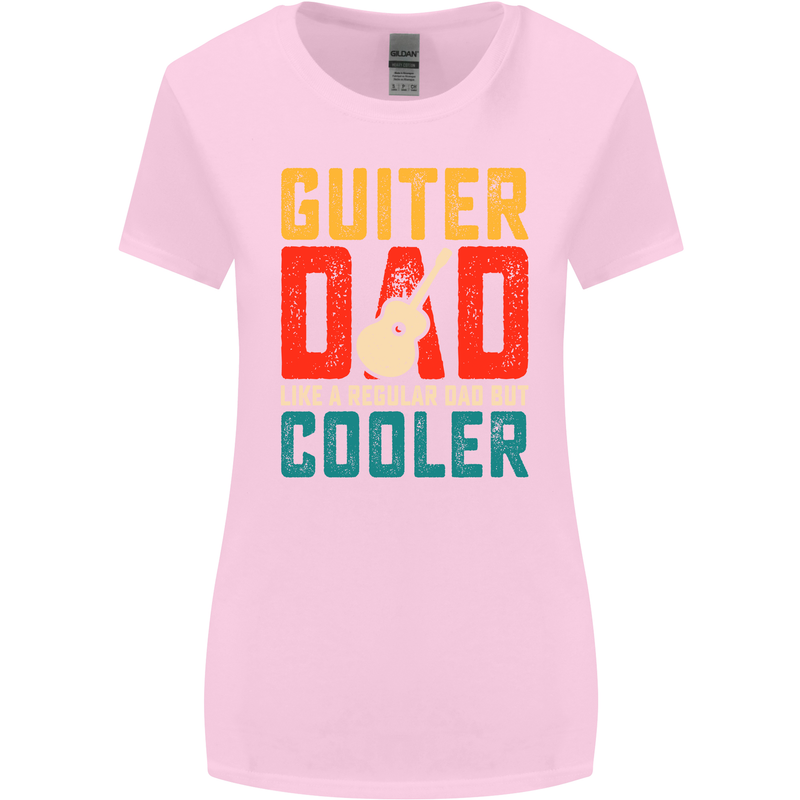 Guitar Dad Like a Normal Dad Fathers Day Womens Wider Cut T-Shirt Light Pink