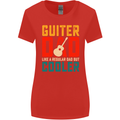Guitar Dad Like a Normal Dad Fathers Day Womens Wider Cut T-Shirt Red
