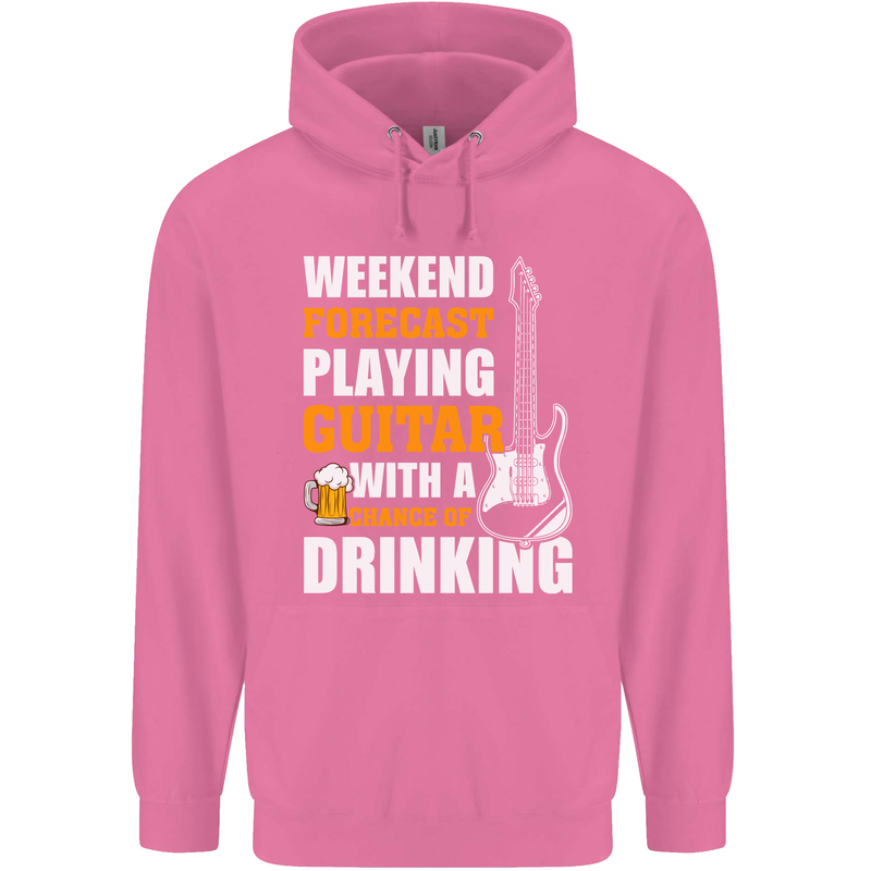 Guitar Forecast Funny Beer Alcohol Childrens Kids Hoodie Azalea