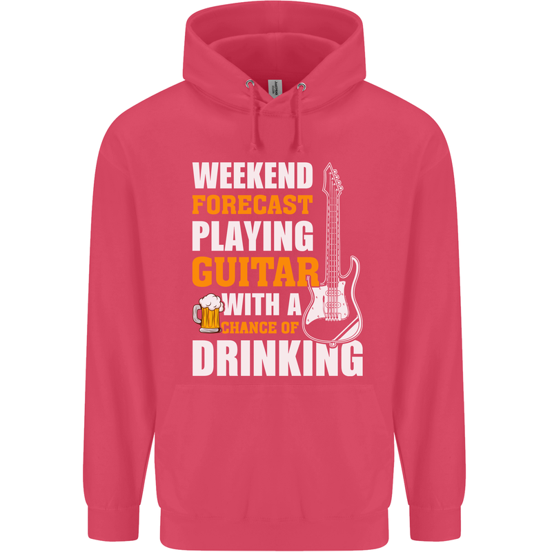 Guitar Forecast Funny Beer Alcohol Childrens Kids Hoodie Heliconia