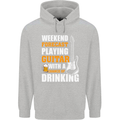 Guitar Forecast Funny Beer Alcohol Childrens Kids Hoodie Sports Grey