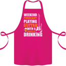 Guitar Forecast Funny Beer Alcohol Cotton Apron 100% Organic Pink