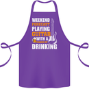 Guitar Forecast Funny Beer Alcohol Cotton Apron 100% Organic Purple