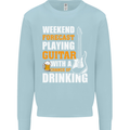 Guitar Forecast Funny Beer Alcohol Kids Sweatshirt Jumper Light Blue