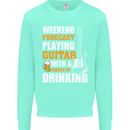 Guitar Forecast Funny Beer Alcohol Kids Sweatshirt Jumper Peppermint