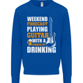 Guitar Forecast Funny Beer Alcohol Kids Sweatshirt Jumper Royal Blue