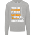 Guitar Forecast Funny Beer Alcohol Kids Sweatshirt Jumper Sports Grey