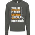 Guitar Forecast Funny Beer Alcohol Kids Sweatshirt Jumper Storm Grey