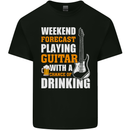 Guitar Forecast Funny Beer Alcohol Kids T-Shirt Childrens Black