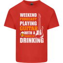 Guitar Forecast Funny Beer Alcohol Kids T-Shirt Childrens Red