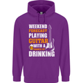 Guitar Forecast Funny Beer Alcohol Mens 80% Cotton Hoodie Purple