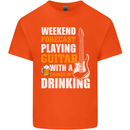 Guitar Forecast Funny Beer Alcohol Mens Cotton T-Shirt Tee Top Orange