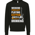 Guitar Forecast Funny Beer Alcohol Mens Sweatshirt Jumper Black