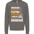 Guitar Forecast Funny Beer Alcohol Mens Sweatshirt Jumper Charcoal