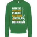 Guitar Forecast Funny Beer Alcohol Mens Sweatshirt Jumper Irish Green