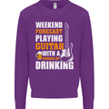 Guitar Forecast Funny Beer Alcohol Mens Sweatshirt Jumper Purple