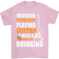 Guitar Forecast Funny Beer Alcohol Mens T-Shirt 100% Cotton Light Pink