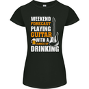 Guitar Forecast Funny Beer Alcohol Womens Petite Cut T-Shirt Black