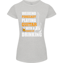 Guitar Forecast Funny Beer Alcohol Womens Petite Cut T-Shirt Sports Grey