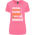 Guitar Forecast Funny Beer Alcohol Womens Wider Cut T-Shirt Azalea