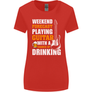 Guitar Forecast Funny Beer Alcohol Womens Wider Cut T-Shirt Red