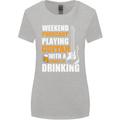 Guitar Forecast Funny Beer Alcohol Womens Wider Cut T-Shirt Sports Grey
